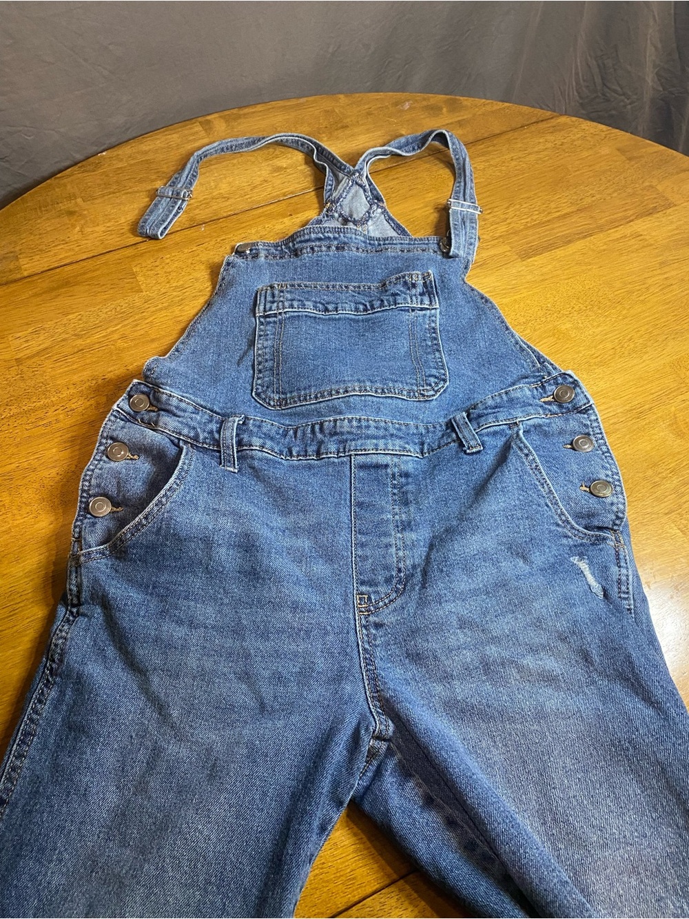 Celebrity Pink Men's Blue Denim Relaxed Overalls